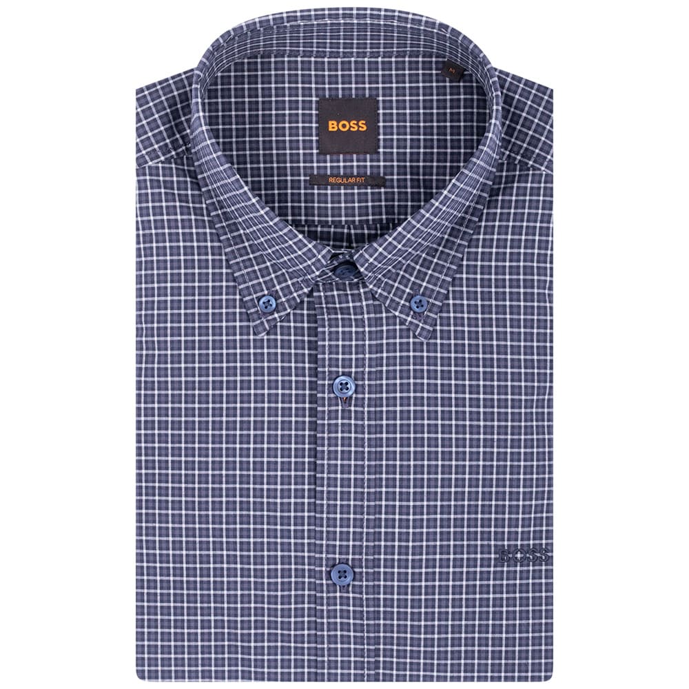 Boss Μπλε Πουκάμισο Button Down - 50567711
