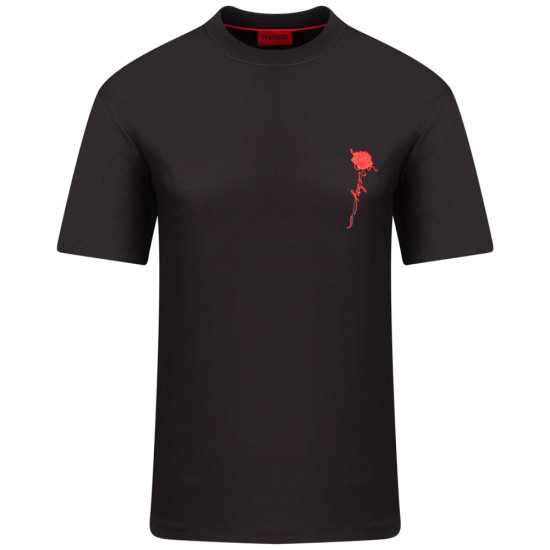 Hugo Μαύρο T-shirt Diflow C Neck - 50574447