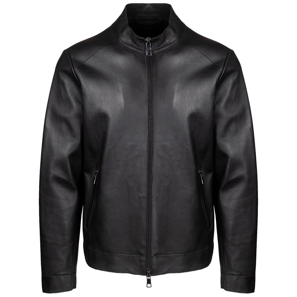 Milestone Μαύρο Δερμάτινο Μπουφάν 100% Leather - 531028 60675