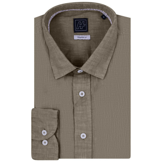 Daniel Hecter Πράσινο Πουκάμισο 100% linen - 60289 131600
