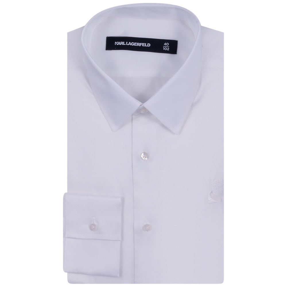 Karl Lagerfeld Λευκό Πουκάμισο - 605038 551602