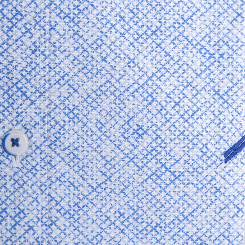 DANIEL HECHTER Γαλάζιο Πουκάμισο με Μικροσχέδιο - 60590-101619
