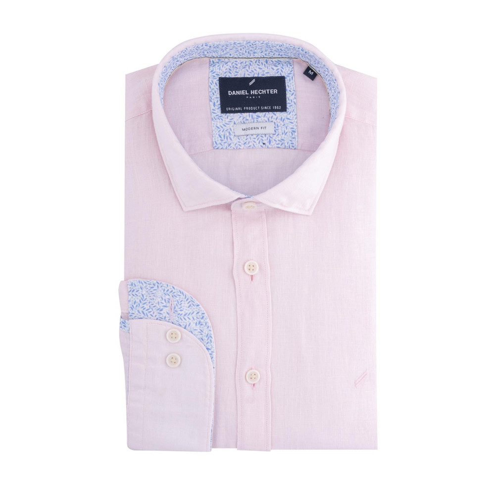 DANIEL HECHTER Ροζ Πουκάμισο 100% Linen - 60590-101620