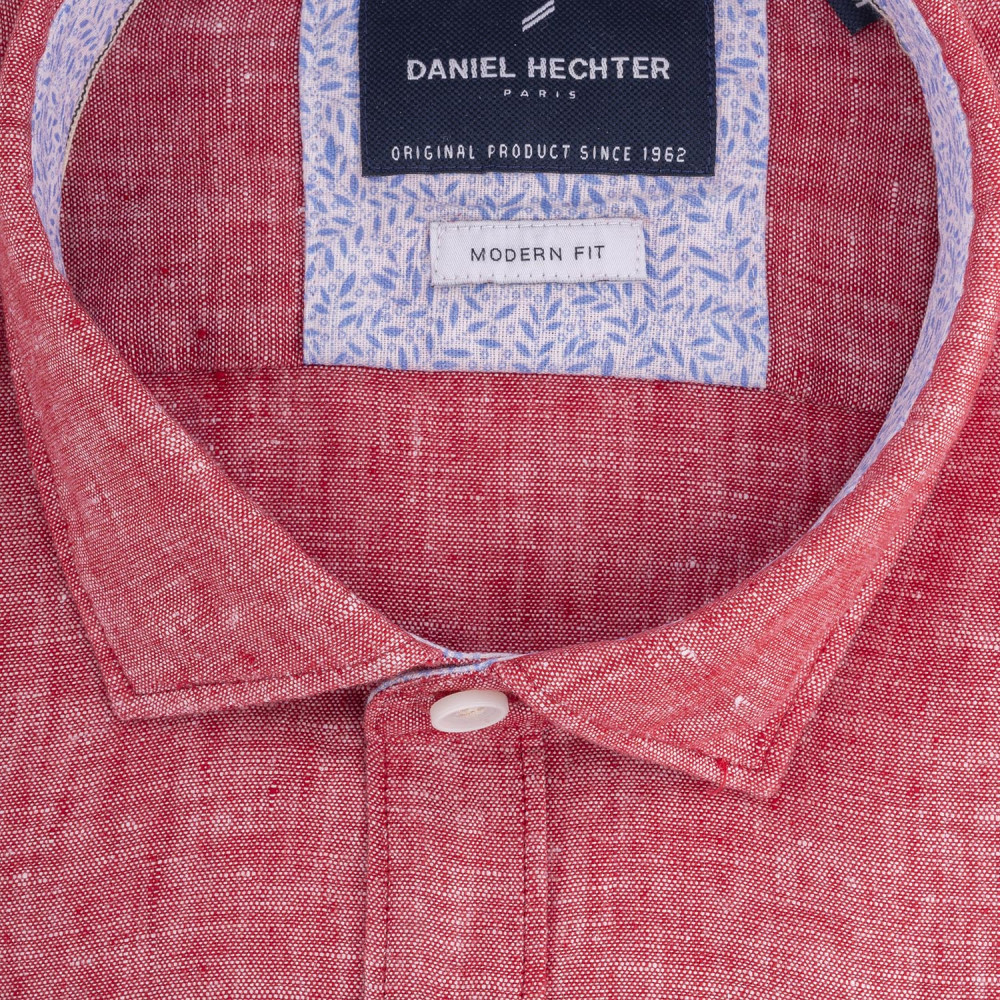 DANIEL HECHTER Κοραλλί Πουκάμισο 100% Linen - 60590-101620