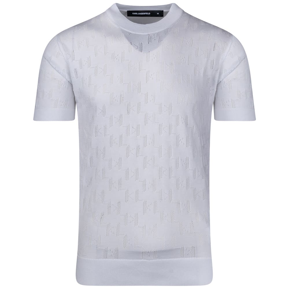 Karl Lagerfeld Λευκό T-shirt C Neck - 655004 562301