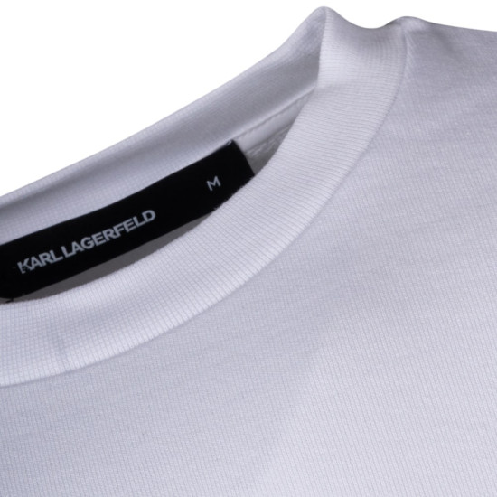 Karl Lagerfeld Λευκό Φούτερ C Neck - 705091 554917