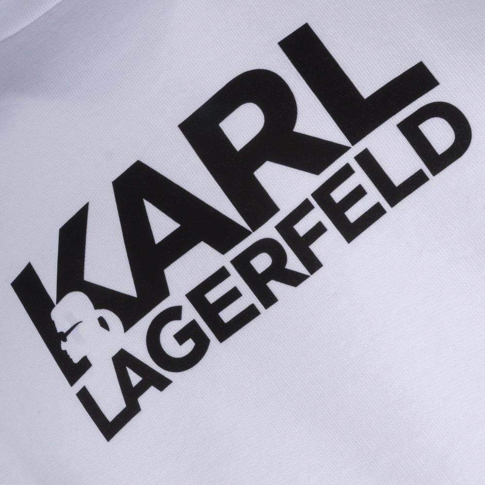 Karl Lagerfeld Λευκό Φούτερ C Neck - 705091 554917