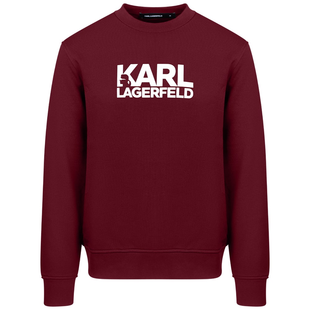 Karl Lagerfeld Μπορντό Φούτερ C Neck - 705091 554917