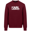 Karl Lagerfeld Μπορντό Φούτερ C Neck - 705091 554917