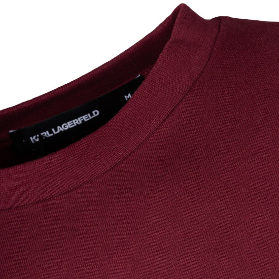 Karl Lagerfeld Μπορντό Φούτερ C Neck - 705091 554917