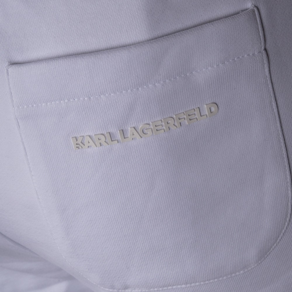 Karl Lagerfeld Λευκό Παντελόνι Φόρμας - 705402 541900