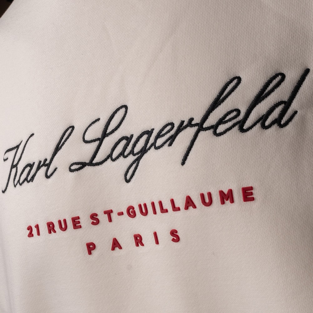 Karl Lagerfeld Εκρού Φούτερ C Neck - 705427 534910