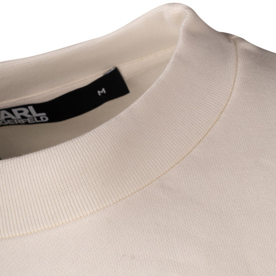 Karl Lagerfeld Εκρού Φούτερ C Neck - 705427 534910