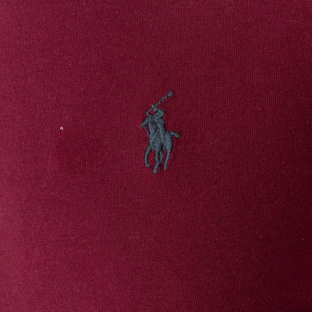 POLO RALPH LAUREN Μπορντό Μπλούζα C Neck - 710671468041
