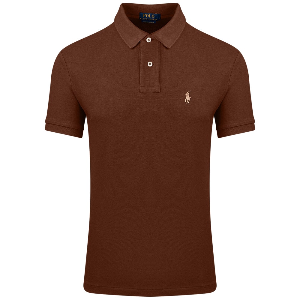 Polo Ralph Lauren Καφέ Κοντομάνικο polo - 710680784319