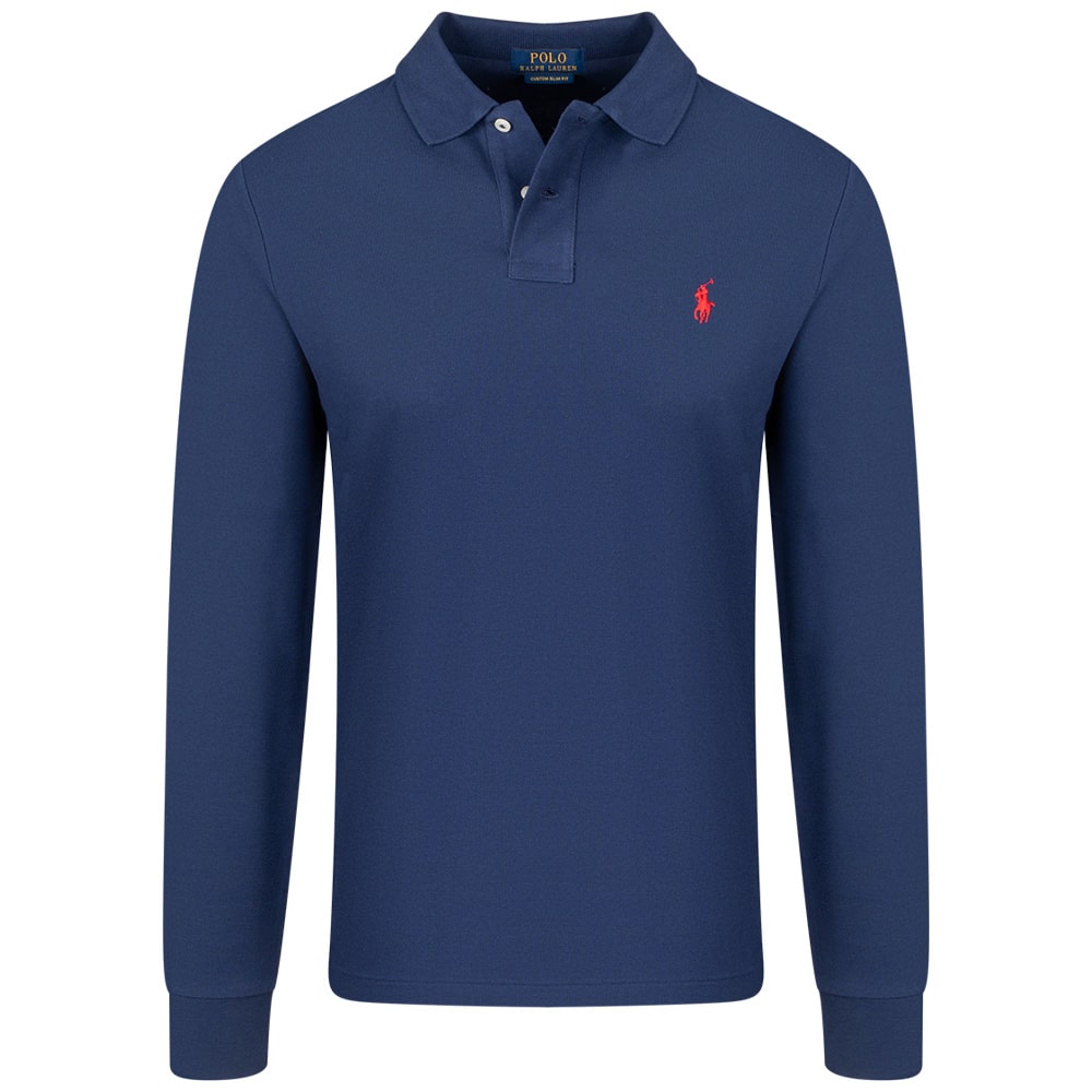 Polo Ralph Lauren Μπλε Μακρυμάνικο polo - 710680790046
