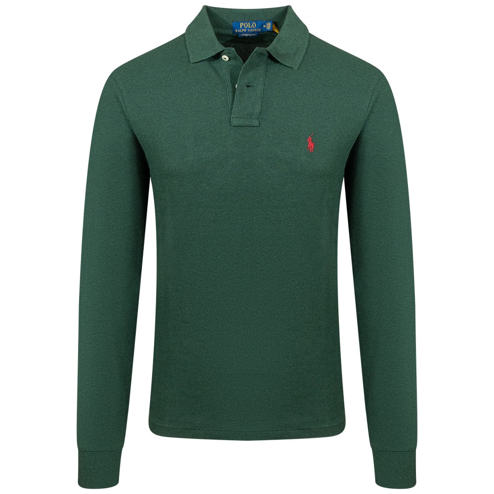 Polo Ralph Lauren Πράσινο Μακρυμάνικο polo - 710671467055