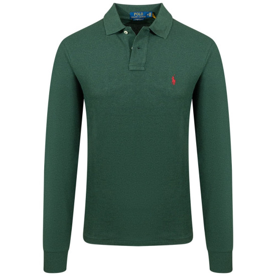 Polo Ralph Lauren Πράσινο Μακρυμάνικο polo - 710671467055