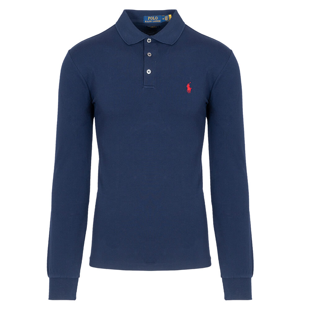 POLO RALPH LAUREN Μπλε Μακρυμάνικο polo - 710717285018