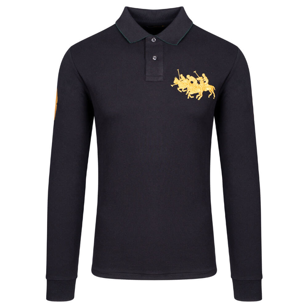 Polo Ralph Lauren Μαύρο Μακρυμάνικο polo - 710880188001