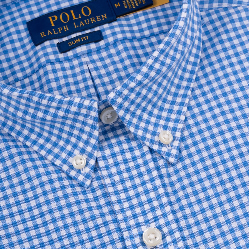 Polo Ralph Lauren Γαλάζιο Πουκάμισο Button Down Καρό - 710928254004