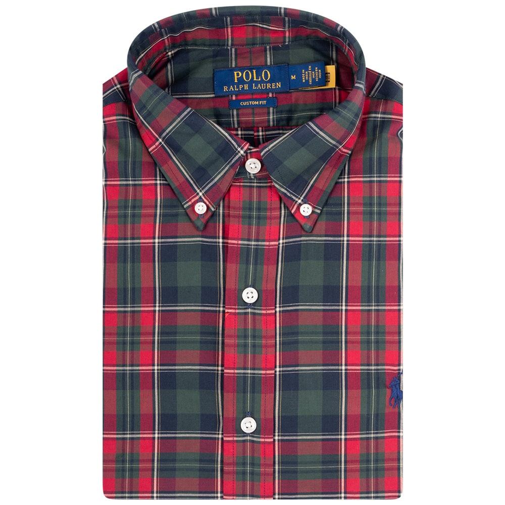 Polo Ralph Lauren Πράσινο/Κόκκινο Πουκάμισο Button Down - 710953644008