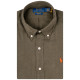Polo Ralph Lauren Λαδί Πουκάμισο Button Down 100% Λινό - 710966294004