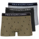 Polo Ralph Lauren Μαύρο/Γκρι/Λαδί Boxer 3pcs - 714830299122