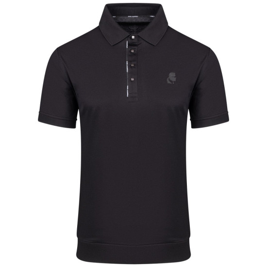 Karl Lagerfeld Μαύρο Κοντομάνικο polo - 745001 542200