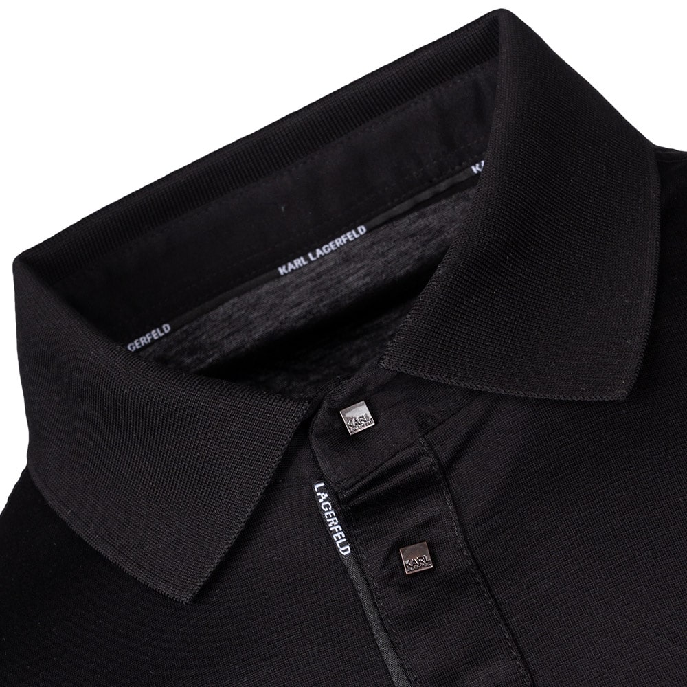 Karl Lagerfeld Μαύρο Κοντομάνικο polo - 745001 542200