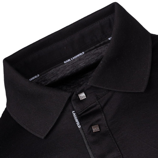 Karl Lagerfeld Μαύρο Κοντομάνικο polo - 745001 542200
