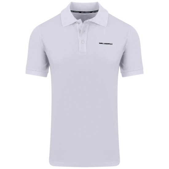 Karl Lagerfeld Λευκό Κοντομάνικο polo - 745015 542221