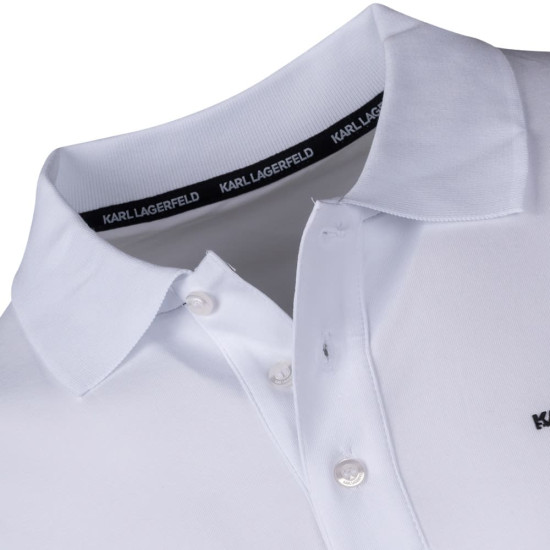 Karl Lagerfeld Λευκό Κοντομάνικο polo - 745015 542221