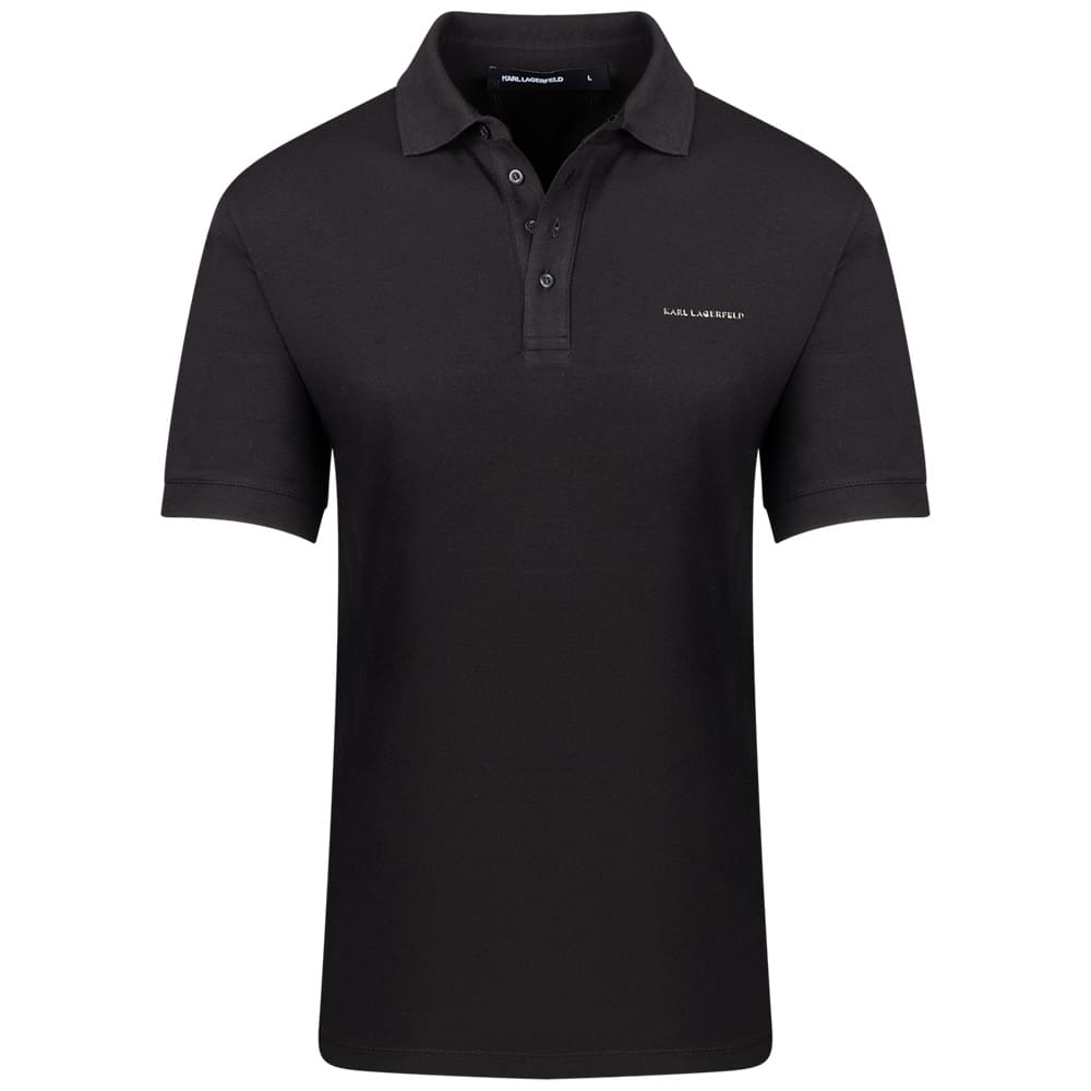 Karl Lagerfeld Μαύρο Κοντομάνικο polo - 745015 563235