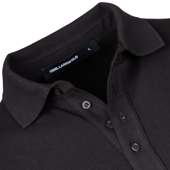Karl Lagerfeld Μαύρο Κοντομάνικο polo - 745015 563235