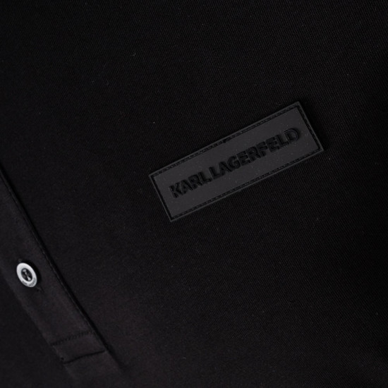 Karl Lagerfeld Μαύρο Κοντομάνικο polo - 745020 561221