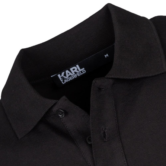 Karl Lagerfeld Μαύρο Κοντομάνικο polo - 745088 543235