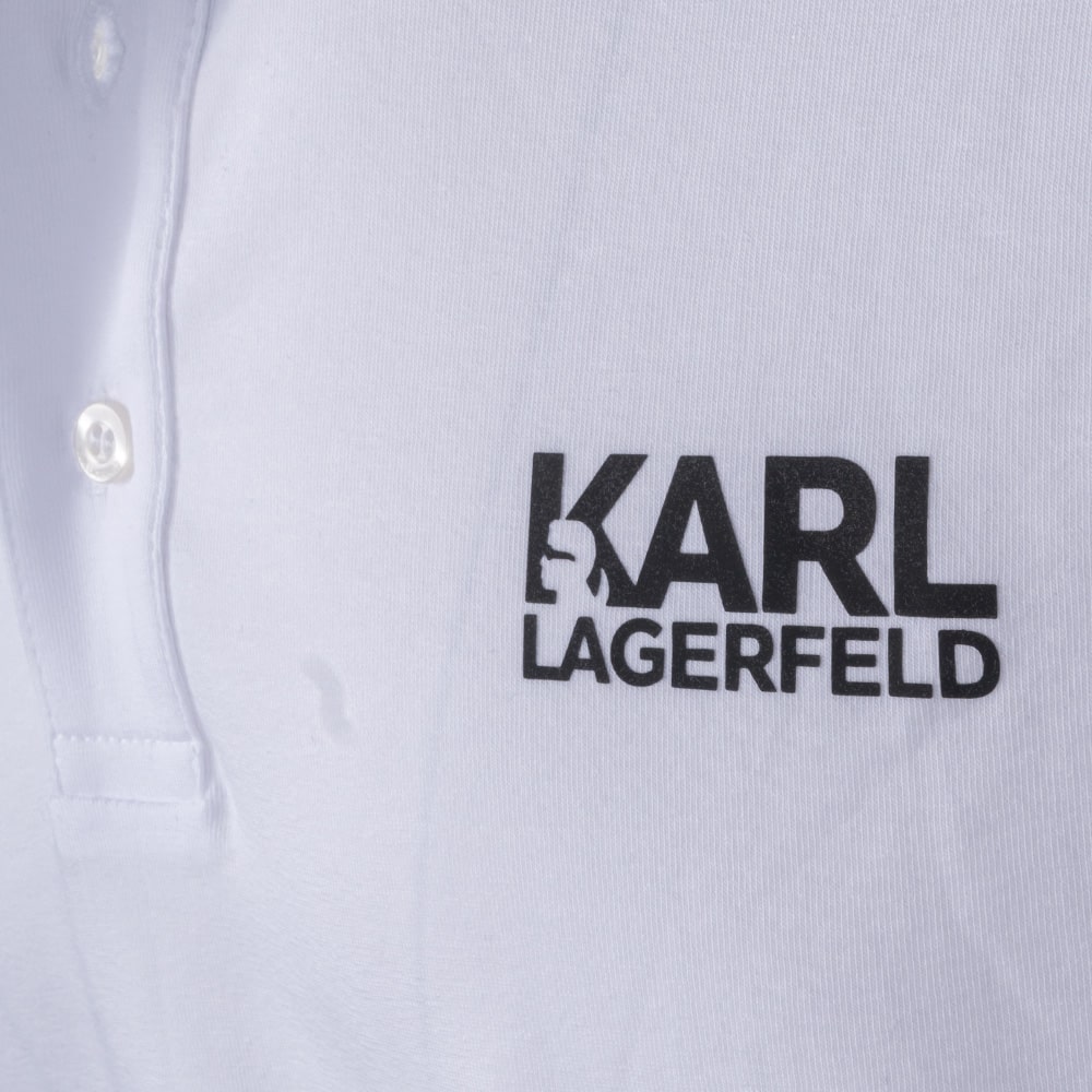 Karl Lagerfeld Λευκό Κοντομάνικο Polo - 745088 551235