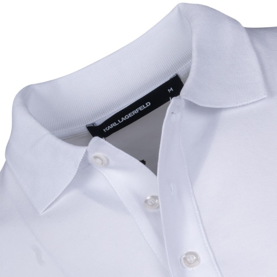 Karl Lagerfeld Λευκό Κοντομάνικο Polo - 745088 551235