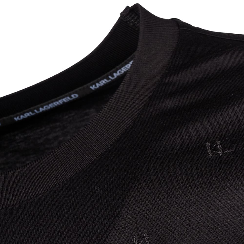 Karl Lagerfeld Μαύρο T-shirt C Neck - 755001 563200
