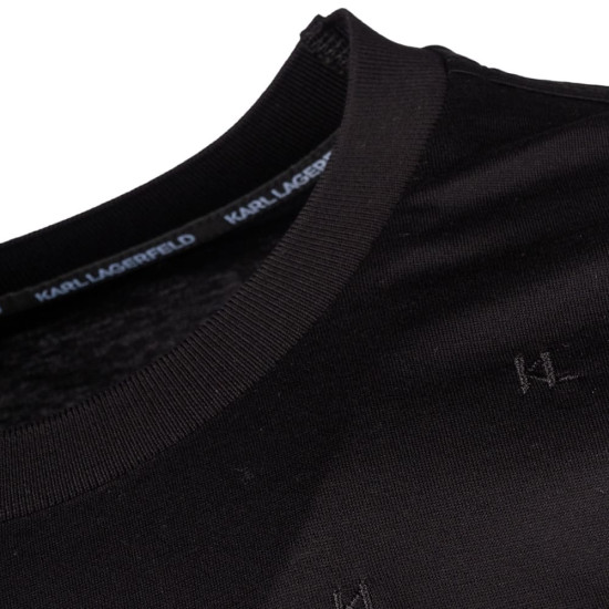 Karl Lagerfeld Μαύρο T-shirt C Neck - 755001 563200