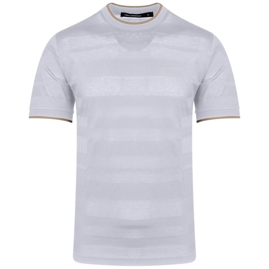 Karl Lagerfeld Λευκό T-shirt C Neck - 755004 562201