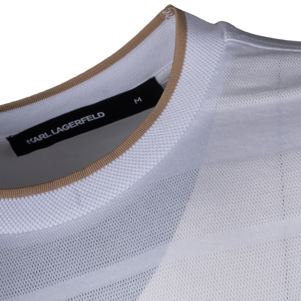 Karl Lagerfeld Λευκό T-shirt C Neck - 755004 562201