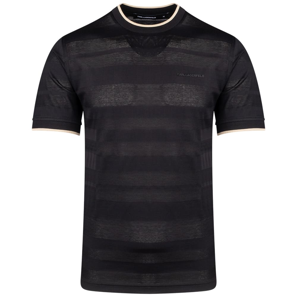 Karl Lagerfeld Μαύρο T-shirt C Neck - 755004 562201