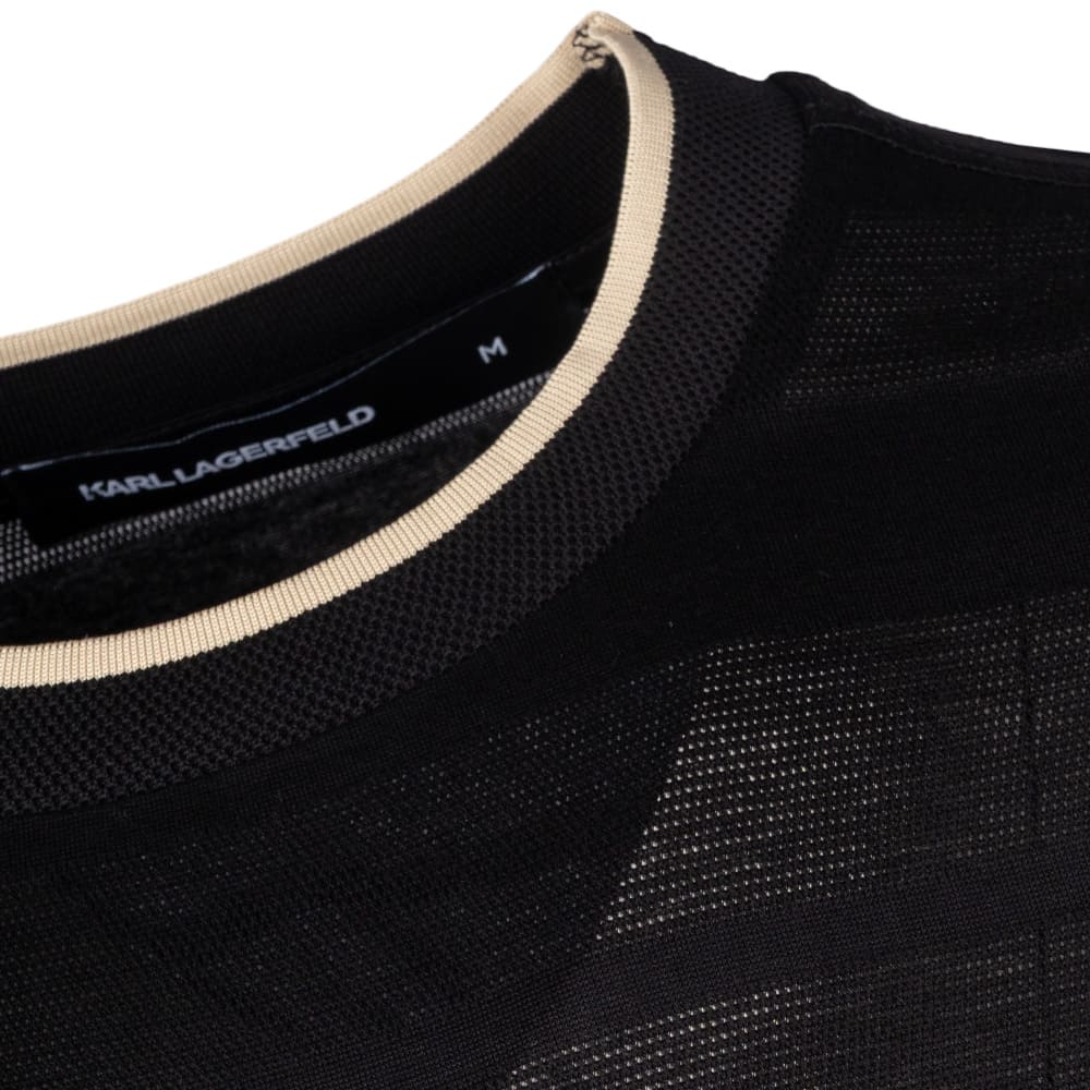 Karl Lagerfeld Μαύρο T-shirt C Neck - 755004 562201