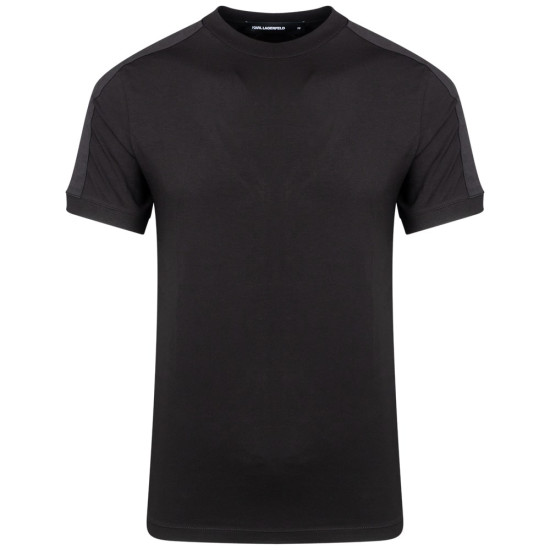 Karl Lagerfeld Μαύρο T-shirt C Neck - 755021 553235