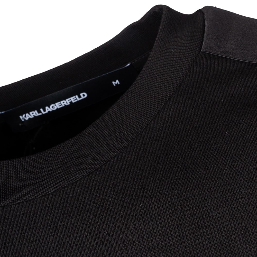 Karl Lagerfeld Μαύρο T-shirt C Neck - 755021 553235