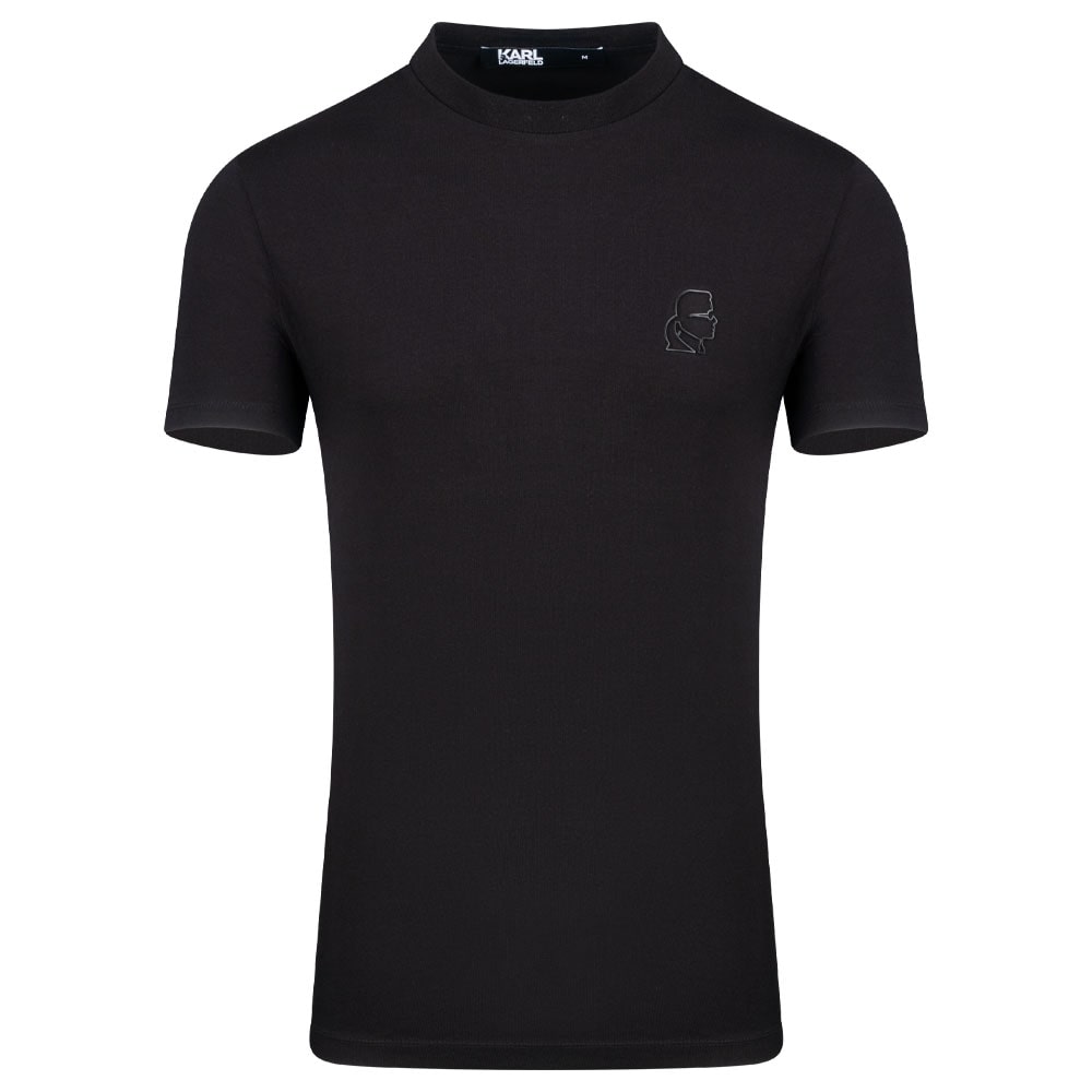 Karl Lagerfeld T-shirt Round Neck 755024 524221 Μαύρο