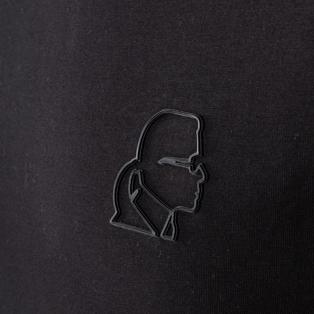 Karl Lagerfeld T-shirt Round Neck 755024 524221 Μαύρο
