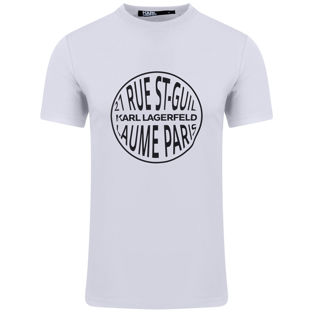 Karl Lagerfeld Λευκό T-shirt C Neck - 755301 542224